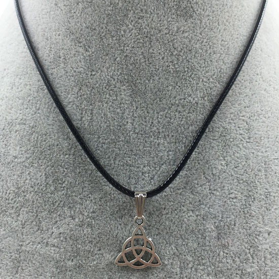 Cross Elephant Artificial Leather Necklace