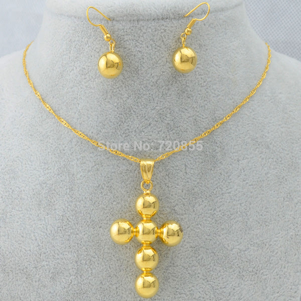 Ethiopian Cross Jewelry Set