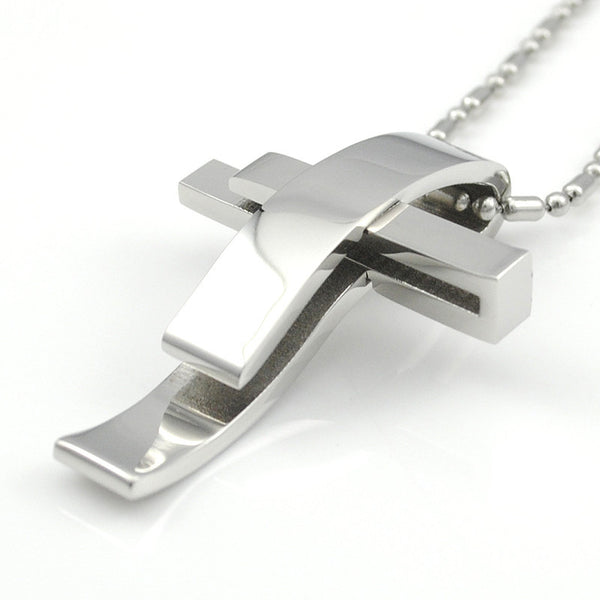 Cross Stainless Steel Pendant Necklace