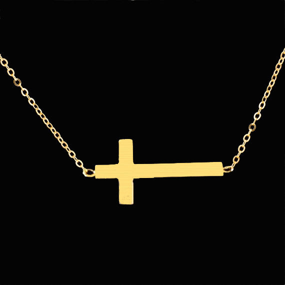 Simple Cross Pendant Necklace