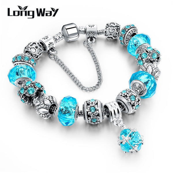 European Tibetan Crystal Charm Bracelets