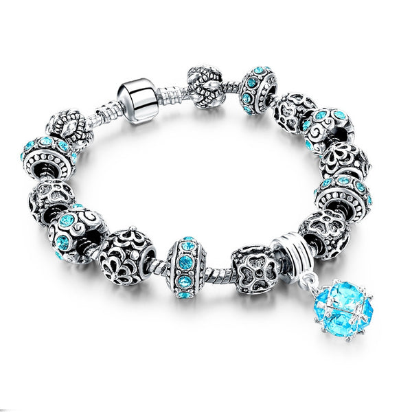 European Tibetan Crystal Charm Bracelets