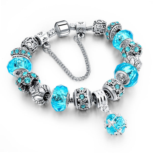 European Tibetan Crystal Charm Bracelets
