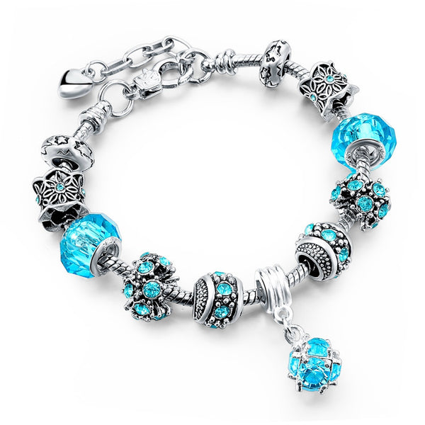 European Tibetan Crystal Charm Bracelets