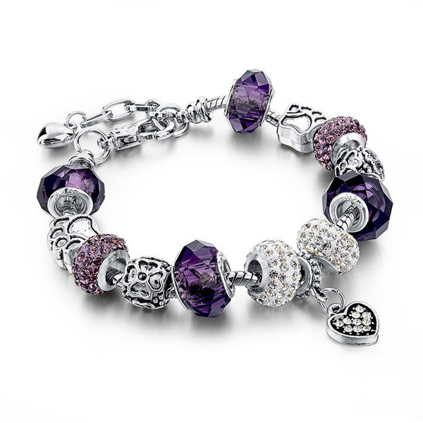 European Tibetan Crystal Charm Bracelets