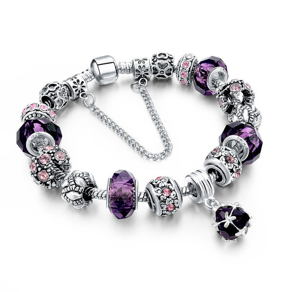 European Tibetan Crystal Charm Bracelets