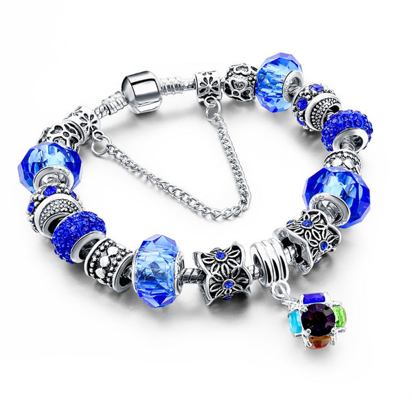 European Tibetan Crystal Charm Bracelets