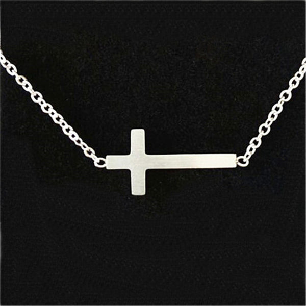 Simple Cross Pendant Necklace