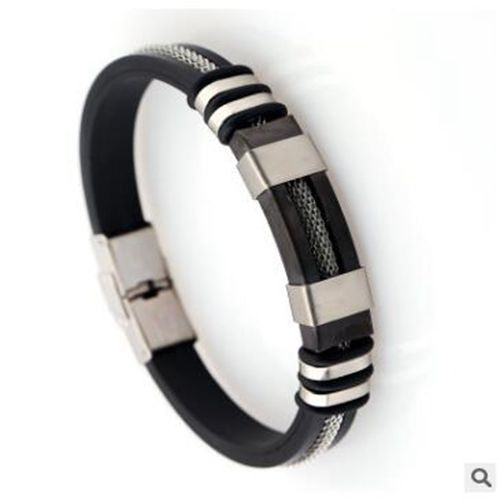 Stainless Steel Cross Men Bracelet