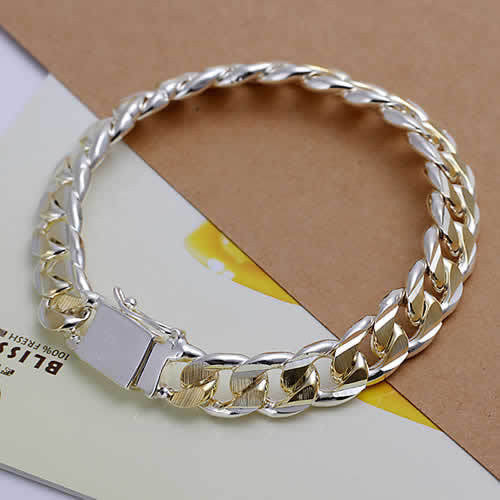 Silver Texture Bracelet